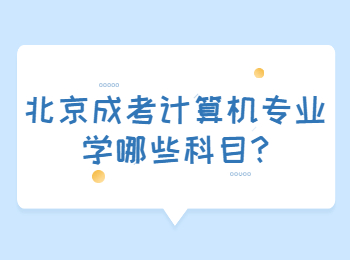 北京成考計(jì)算機(jī)專業(yè)學(xué)哪些科目