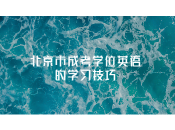北京市成考學位英語